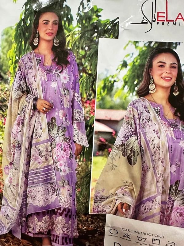 Pakistani embroidery cotton designer dress